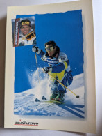Delcampe - CP - Ski Jean Luc Brassard Canada Lillehammer 1994 Dynastar - Wintersport