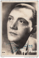 Autographe Chanteur Francais Guy Paris Années 40 Edité Par Les Studio Rtb - Andere & Zonder Classificatie