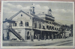 ISRAEL PALESTINE HAIFA PORT BRITISH MANDATE TRAIN STATION CARTE POSTALE AK POSTCARD ANSICHTSKARTE PC CARTOLINA POSTKARTE - Israele