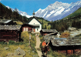 SUISSE - Kuhmand Im Lotschental 1633 M - Lotscheluche - Sattelhorn - Schinorn - Animé - Carte Postale - Saint-Luc