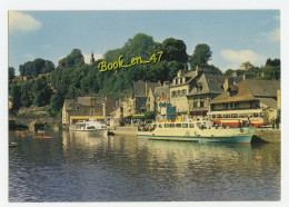 {91880} 22 Côtes D' Armor Dinan , Quai De La Rance Et Le Vieux Pont ; Animée , Bateaux , Bus, Car - Dinan