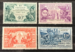 Lot De 4 Timbres Neufs* Saint Pierre Et Miquelon 1931 - Neufs