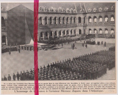 Paris - Hommage à L'aviateur Mermoz - Orig. Knipsel Coupure Tijdschrift Magazine - 1937 - Unclassified