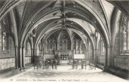 ROYAUME-UNI - Angleterre - London - The House Of Commons - The Crypt Chapel - Carte Postale Ancienne - Autres & Non Classés