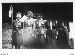 PHOTO GROUPE DE FEMMES SCOUTS FORMAT 8.50 X 6 CM - Padvinderij