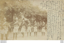 PARIS CARTE PHOTO PORTE DAUPHINE LE 14 JUILLET 1903 SOLDATS DE CAVALERIE - Other & Unclassified