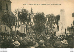 MONTBARD INAUGURATION DU MONUMENT - Montbard