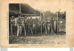 HAUTE SANGHA EQUIPE DE PAGAYEURS AU DEPART  EDITION QUINTON - French Congo