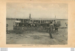 CONGO FRANCAIS VAPEUR A ROUE  SUR LE CONGO  COLLECTION J.F. - French Congo