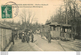 BOULOGNE SUR SEINE PORTE D'AUTEUIL TERMINUS DES TRAMWAYS ELECTRIQUES - Boulogne Billancourt