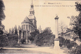 22 - DINAN - Abside De Saint Sauveur Et La Statue De Neel De La Vigne - Dinan