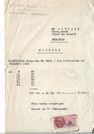 Facture ½ Format 1946 / 25 BESANCON / DUTRUY / Livraison Escargots Au Restaurant ACHILLE - 1900 – 1949