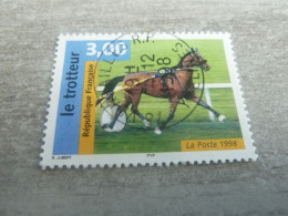 Le Trotteur - Chevaux - 3f. - Yt 3183 - Multicolore - Oblitéré - Année 1998 - - Caballos