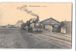 CPA 45 Vienne En Val La Gare Et Le Train Tramway - Other & Unclassified