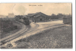 CPA 45 Tigy La Gare Et Le Train Tramway - Other & Unclassified