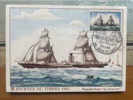 Phare Lighthouse Vuurtoren Leuchttürme Faro Fari FRANCE Journée Du Timbre 1965 Maxi Card Carte - Leuchttürme