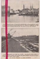 Ostende Oostende - Travaux En Cours , Havenwerken - Orig. Knipsel Coupure Tijdschrift Magazine - 1937 - Zonder Classificatie