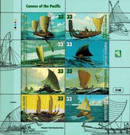 MMA-MWW 08062019 MINT PF/MNH ¤ MARSHALL ISLANDS BLOCK ¤ CANOES OF THE PACIFIC - Marítimo