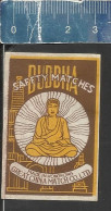 BUDDHA SAFETY MATCHES -  OLD VINTAGE MATCHBOX LABEL  MADE HONGKONG BY GREAT CHINA MATCH C° - Scatole Di Fiammiferi - Etichette