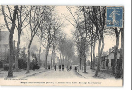 CPA 45 Nogent Sur Vernisson Avenue De La Gare Et Le Train Tramway - Other & Unclassified