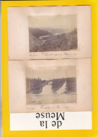 2 Vues Amblève Roanne Et Coo Cascade 1889 Albumine Ca80x105mm - Old (before 1900)