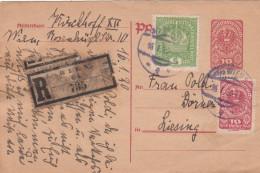 Österreich R Postkarte 1920 - Briefe U. Dokumente