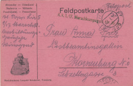 Österreich Postkarte Feldpost 1916 - Cartas & Documentos