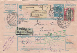 Österreich Begleitadresse 1912 - Cartas & Documentos