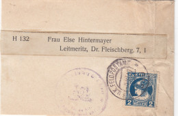 Österreich KuK Wrapper 1917 - Cartas & Documentos