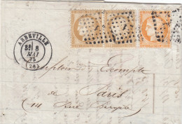 France Cover 1875 - 1871-1875 Cérès