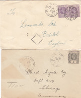 GB Colonies Fiji Islands 2 Covers 1929 - Fiji (...-1970)