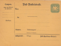 AD Württemberg Packetadresse 1874 - Altri & Non Classificati