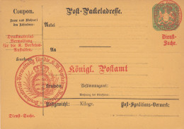 AD Württemberg Packetadresse 1874 - Otros & Sin Clasificación