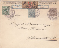 AD Württemberg Brief 1897 Austellung Heilbronn  - Otros & Sin Clasificación