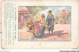 AJXP5-0482 - AUTOMOBILE - LA LOCOMOTION A TRAVERS LES AGEES BROUETTE JAPONAISE - Collections & Lots