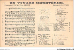 AJXP4-0461 - MUSIQUE - UN VOYAGE MINISTERIEL - Musique Et Musiciens