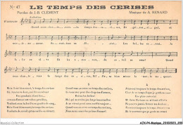 AJXP4-0444 - MUSIQUE - LE TEMPS DES CERISES - Music And Musicians