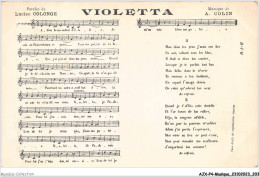 AJXP4-0441 - MUSIQUE - VIOLETTA - Musique Et Musiciens