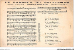 AJXP4-0427 - MUSIQUE - LE PASSEUR DU PRINTEMPS - Musik Und Musikanten