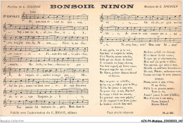 AJXP4-0410 - MUSIQUE - BONSOIR NINON - Musica E Musicisti