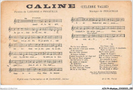 AJXP4-0417 - MUSIQUE - CALINE - Paroles De LABARE ET PENAUILLE - Music And Musicians