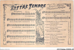 AJXP4-0360 - MUSIQUE - LETTRE TENDRE - Poesie De TEDDY - Musique De FRAGSON - Music And Musicians