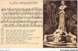 AJXP4-0347 - MUSIQUE - LILLE - Monument De Desrousseaux - Chanson Du P'TIT QUINQUIN - Muziek En Musicus