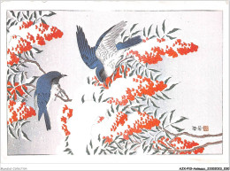 AJXP10-0989 - ANIMAUX - Nanten Bush And Flycatchers In The Snow - Vögel