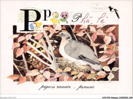 AJXP10-0990 - ANIMAUX - Pigeon Ramier - Prunus - Vogels