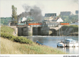 AJXP8-0867 - TRAIN - CHEMIN DE FER DE LA BAIE DE SOMME - GARE DE ST VALERY - LE PETIT TRAIN DU CANAL DE LA SOMME  - Trains