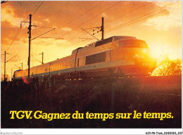 AJXP8-0850 - TRAIN - TGV - Gagnez Du Temps Sur Le Temps - Trains
