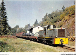 AJXP8-0822 - TRAIN - Reseau Du POC - BB401 CFD En Tete D'un MV En Gare De Pandrignes-Saint-Paul Entre Tulle Et Argentat - Eisenbahnen