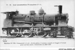 AJXP8-0746 - TRAIN - LES LOCOMOTIVES FRANCAISES - Machine N 1725 - Treinen