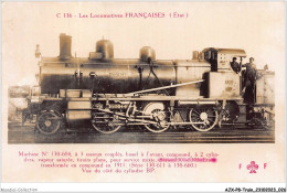 AJXP8-0745 - TRAIN - LES LOCOMOTIVES FRANCAISES - Machine N 130-604 - Eisenbahnen